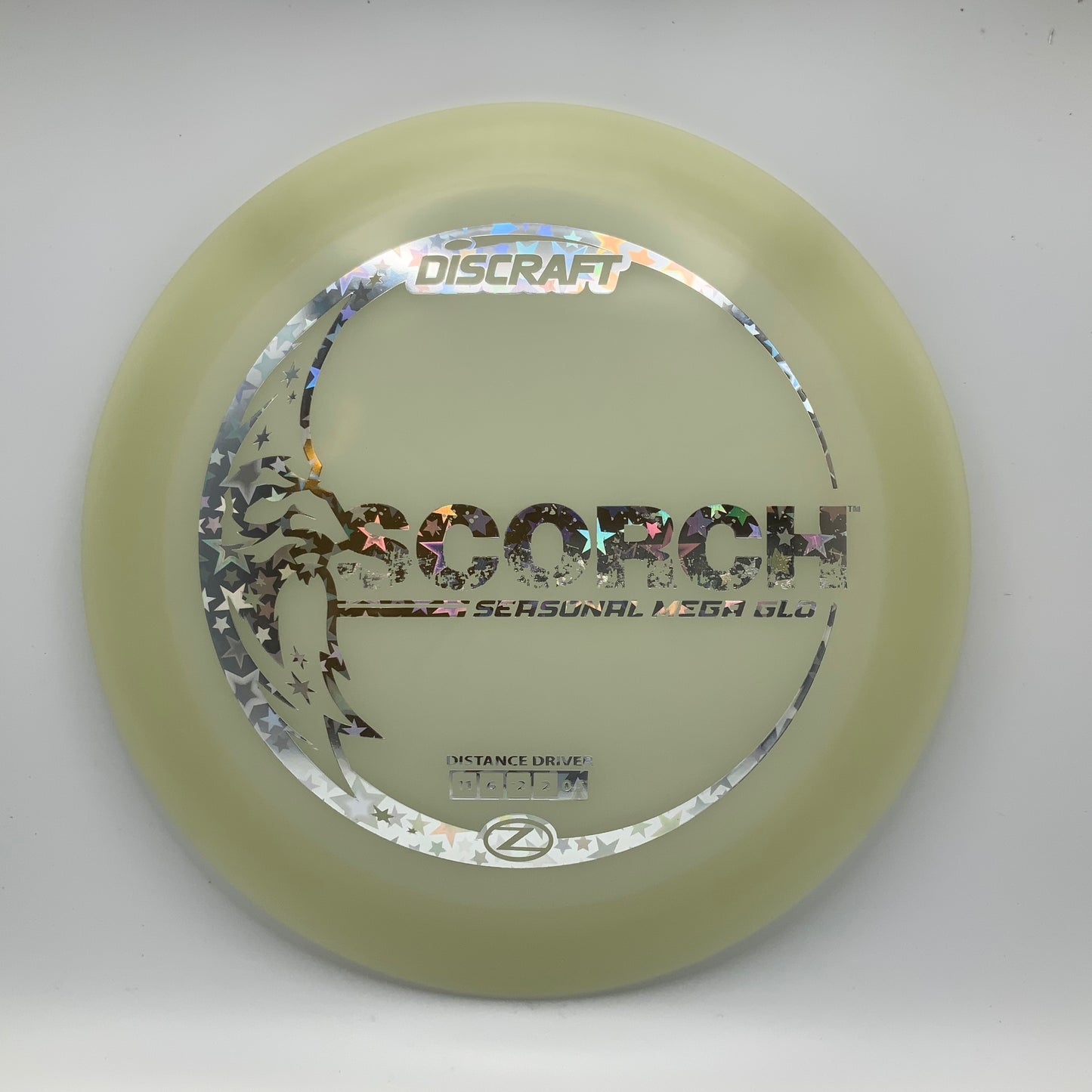 Discraft Scorch - Glo Z Mega Glo Z #18 - 171 - Astro Discs TX - Houston Disc Golf
