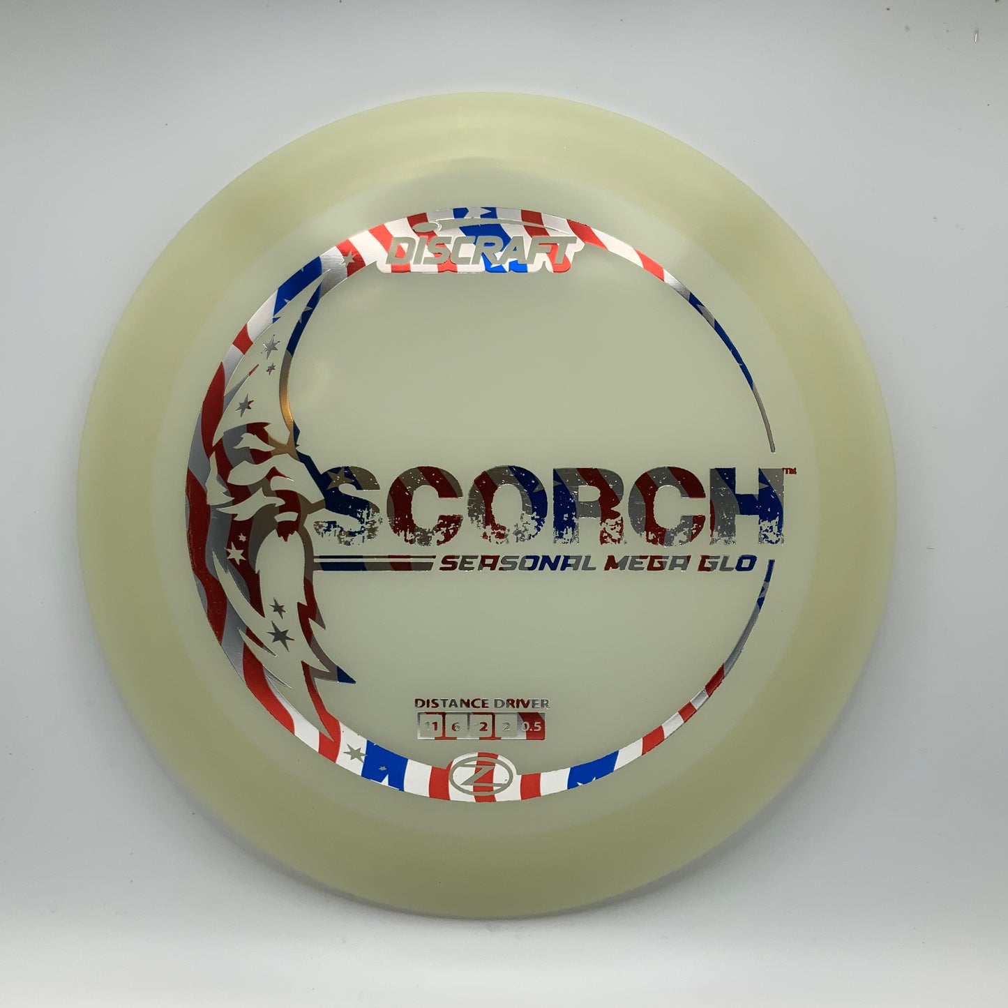 Discraft Scorch - Glo Z Mega Glo Z #19 - 172 - Astro Discs TX - Houston Disc Golf