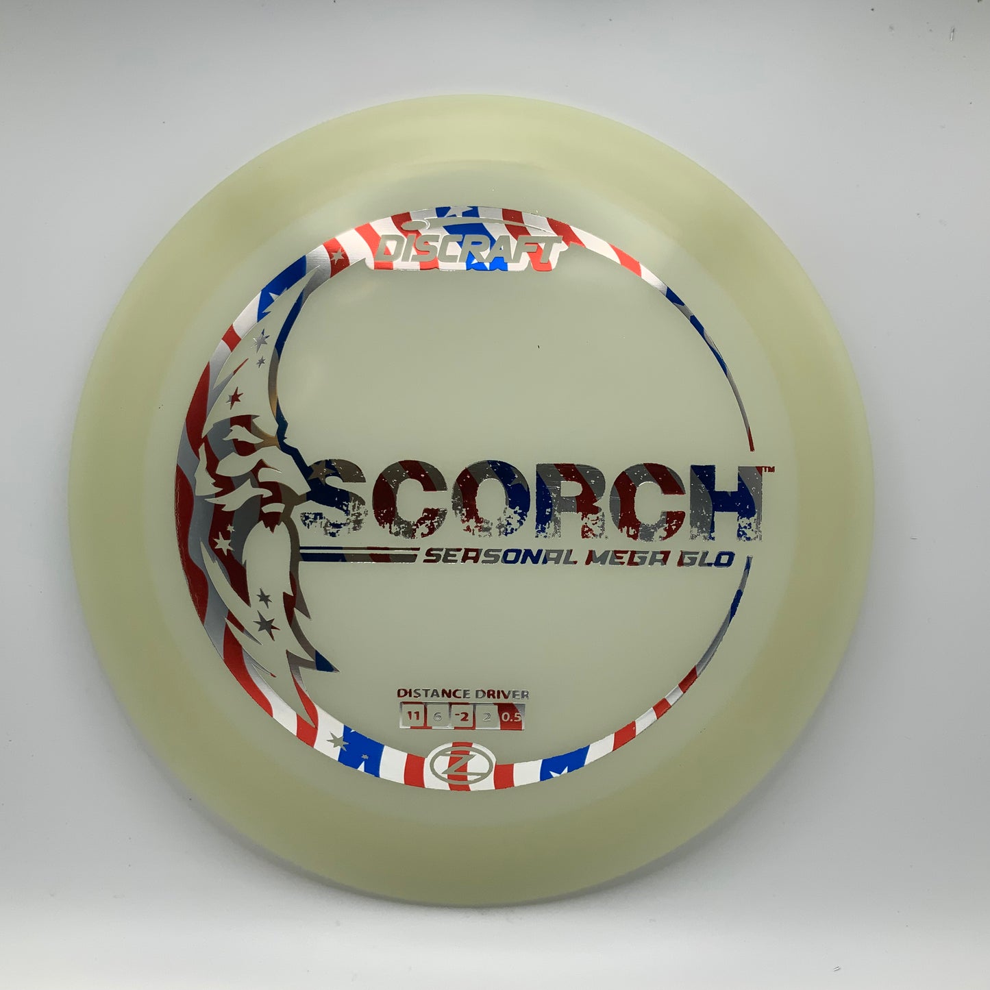 Discraft Scorch - Glo Z Mega Glo Z #21 - 172 - Astro Discs TX - Houston Disc Golf