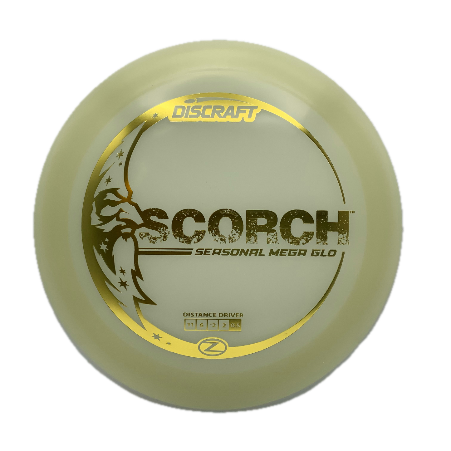 Discraft Scorch - Glo Z Mega Glo Z #25 - 172 - Astro Discs TX - Houston Disc Golf