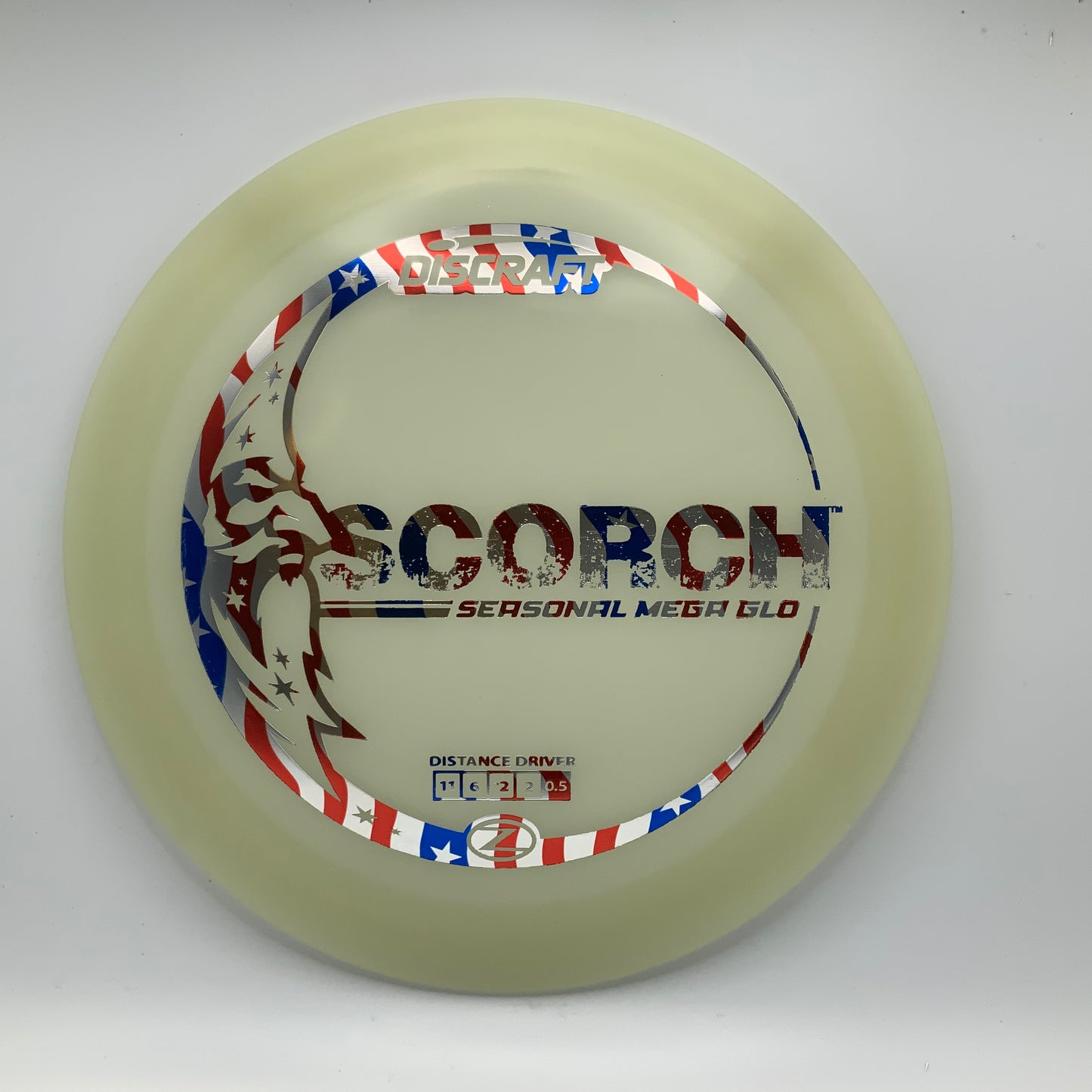 Discraft Scorch - Glo Z Mega Glo Z #28 - 173 - Astro Discs TX - Houston Disc Golf
