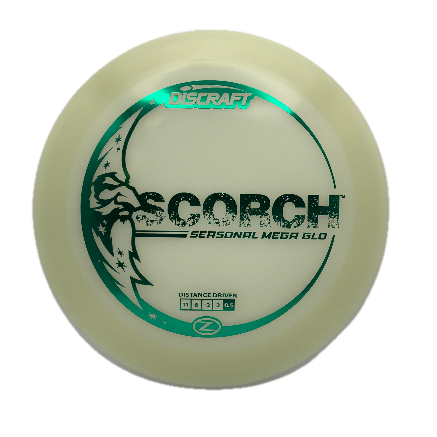 Discraft Scorch - Glo Z Mega Glo Z #33 - 173 - Astro Discs TX - Houston Disc Golf
