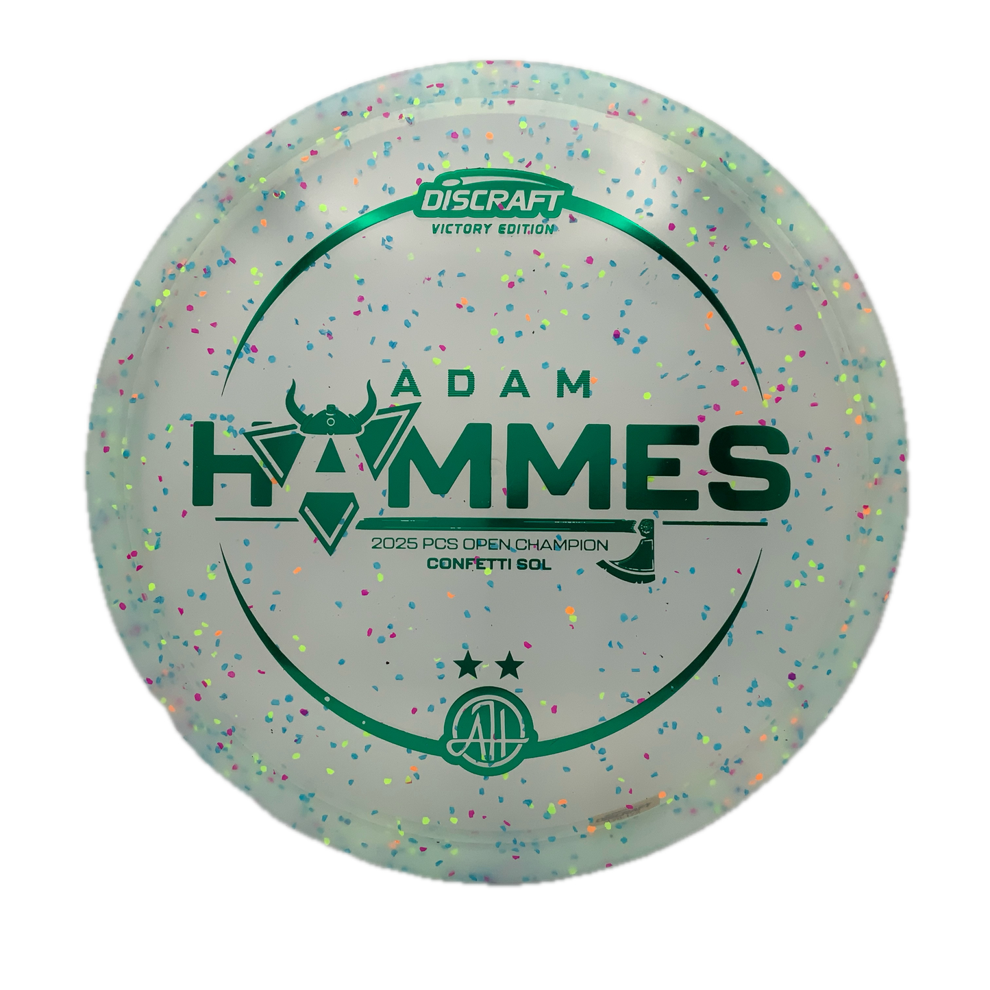 Discraft Sol - Adam Hammes Victory Edition Z FLX Confetti #1 - 170-172 - Astro Discs TX - Houston Disc Golf