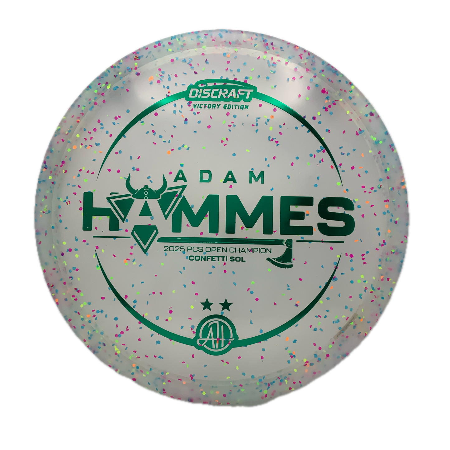 Discraft Sol - Adam Hammes Victory Edition Z FLX Confetti #9 - 173-174 - Astro Discs TX - Houston Disc Golf
