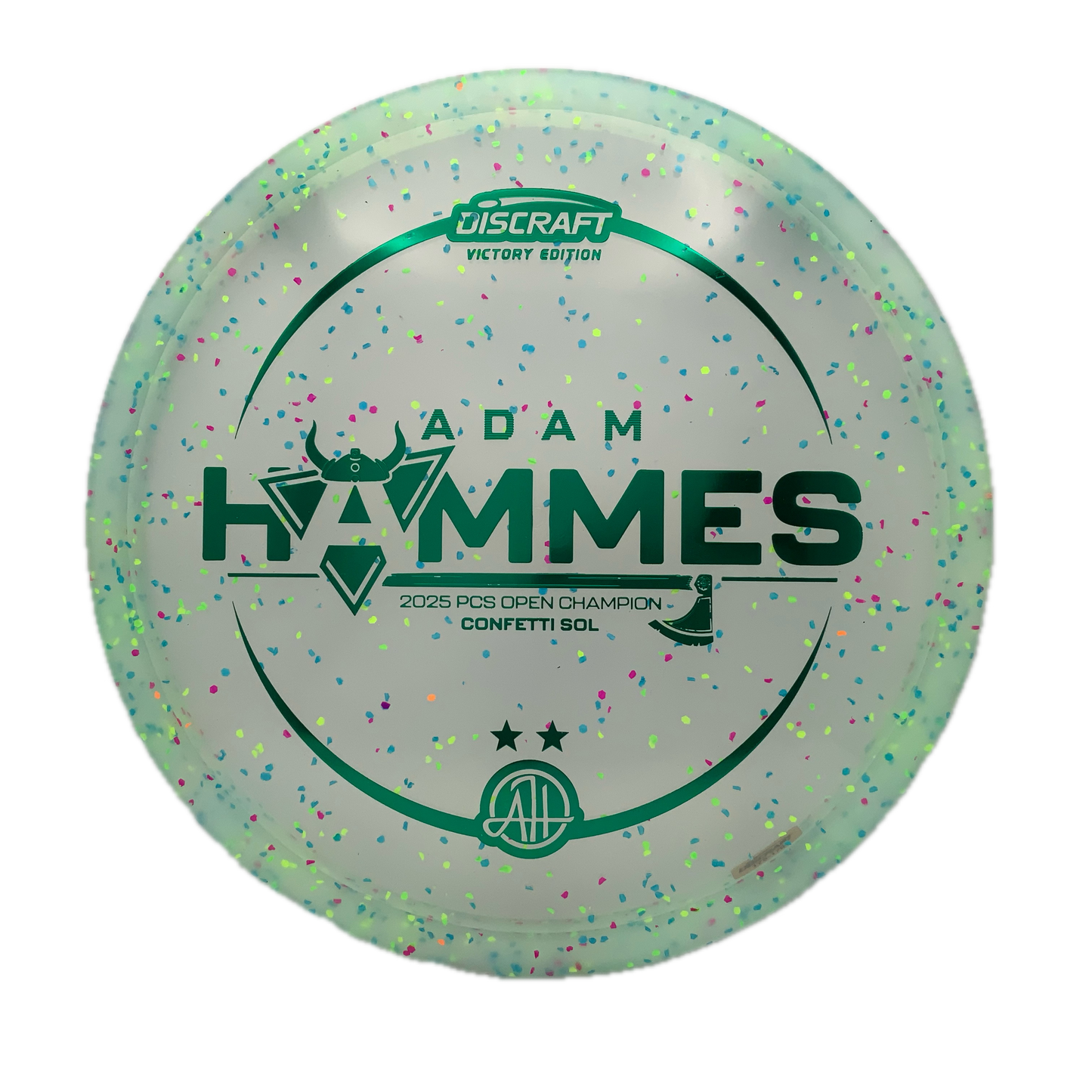 Discraft Sol - Adam Hammes Victory Edition Z FLX Confetti #14 - 175-176 - Astro Discs TX - Houston Disc Golf