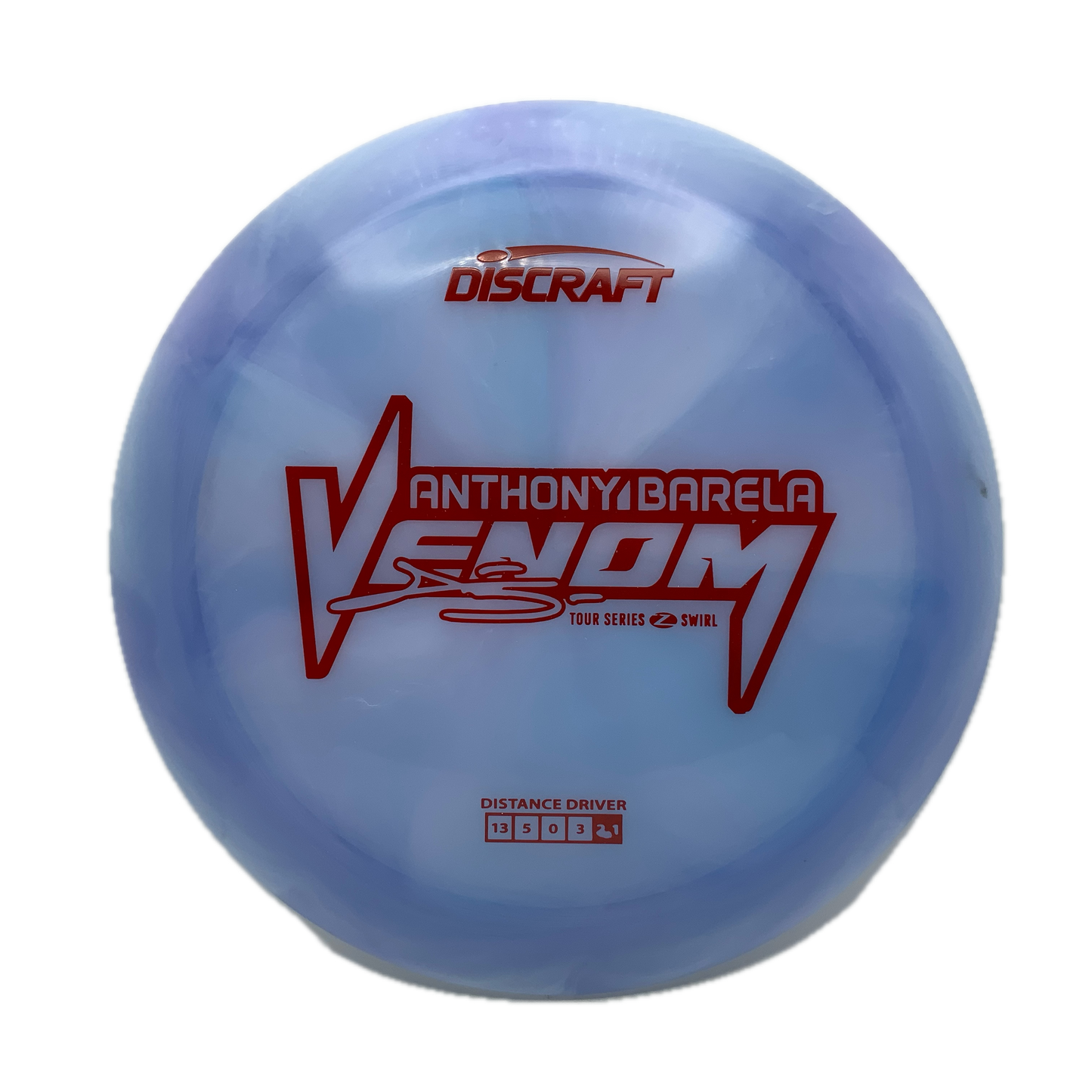 Discraft Venom - 2025 Anthony Barela Tour Series Z Swirl #7 - 173-174 - Astro Discs TX - Houston Disc Golf