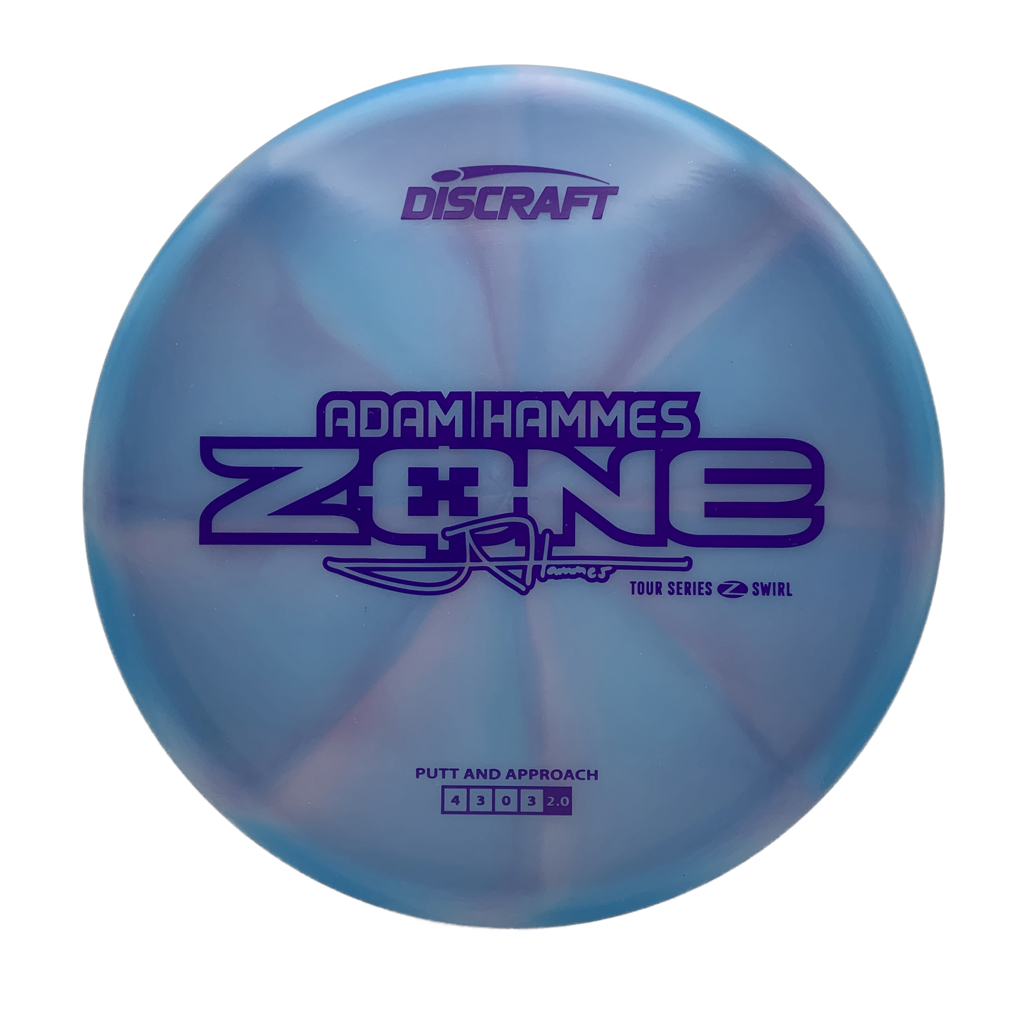 Discraft Zone - 2025 Adam Hammes Tour Series Z Swirl #18 - 173-174 - Astro Discs TX - Houston Disc Golf