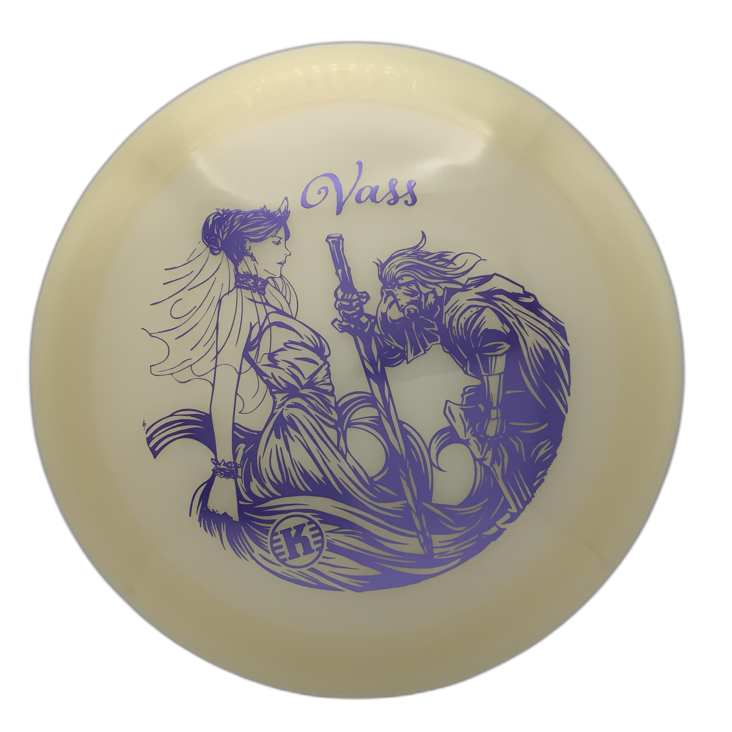 Kastaplast Vass - Glow K1 Glow Purple 5 - 176 - Astro Discs TX - Houston Disc Golf