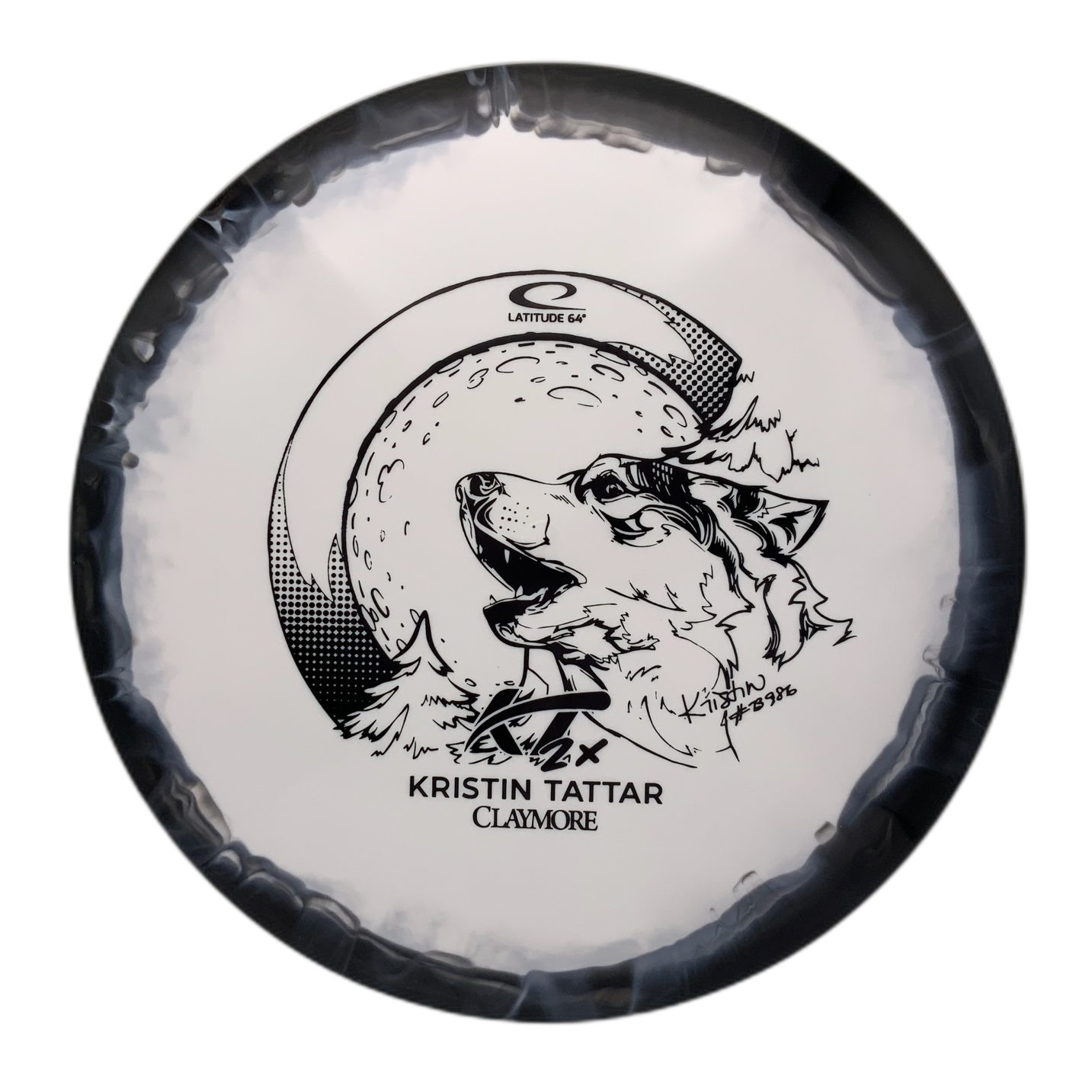 Latitude Claymore - Kristine Tattar Team Series Gold Orbit Black 1 - 178 - Astro Discs TX - Houston Disc Golf