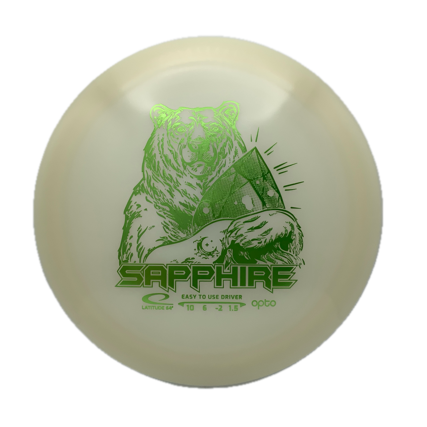 Latitude Sapphire - Opto Moonshine Opto Glow #2 - 163 - Astro Discs TX - Houston Disc Golf