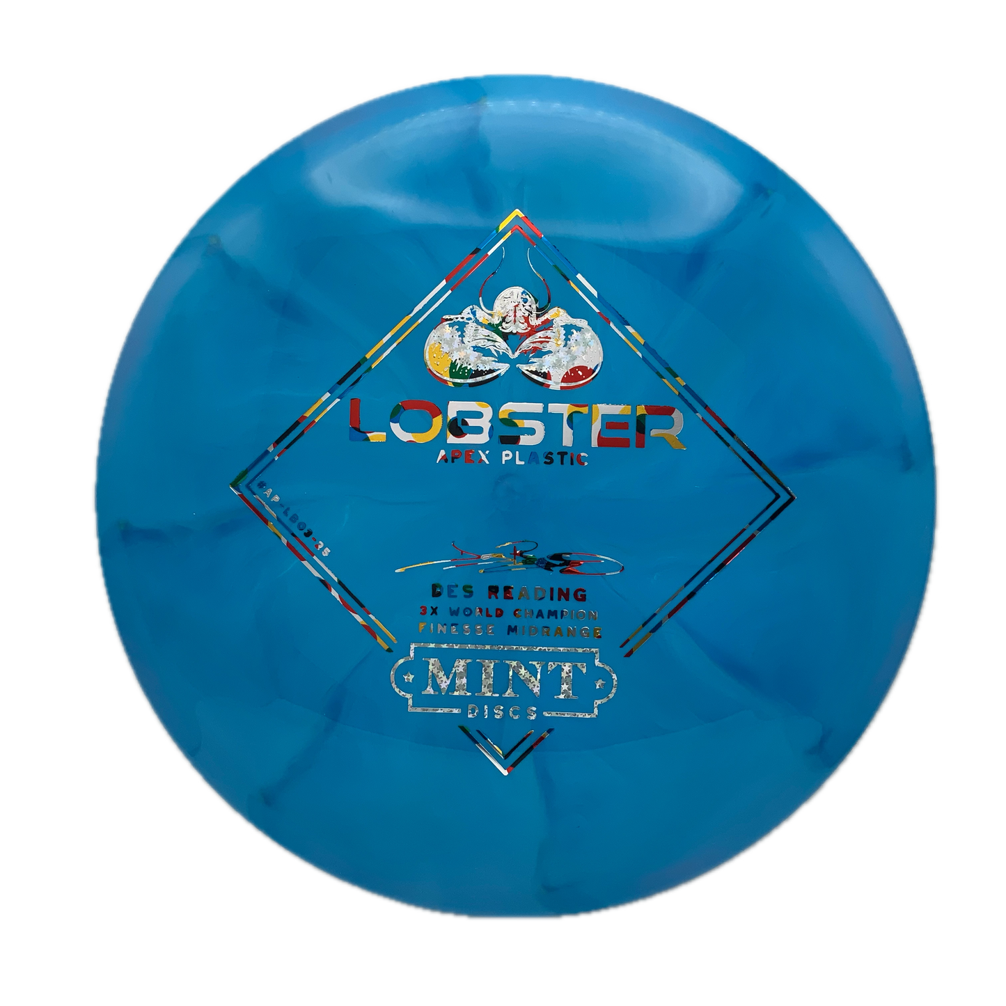 Mint Discs Lobster Apex Swirl #55 - 178 - Astro Discs TX - Houston Disc Golf