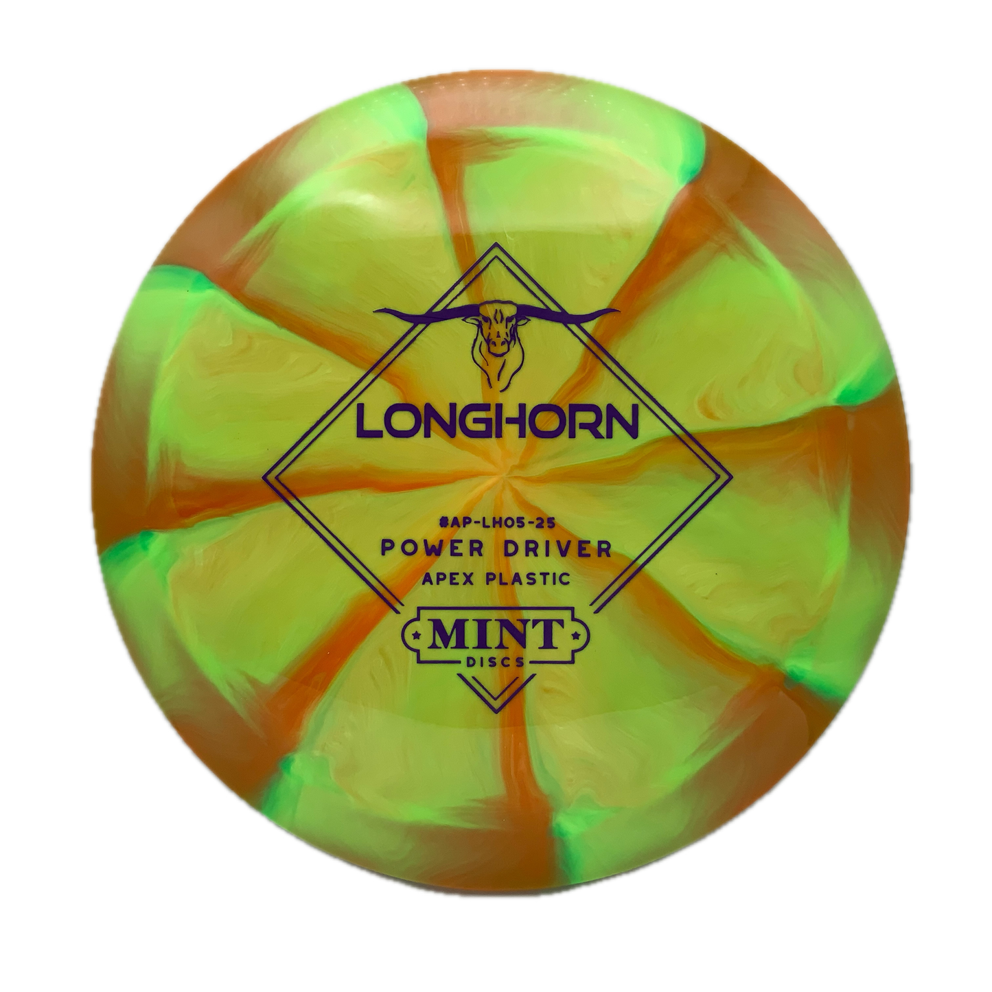 Mint Discs Longhorn Apex Swirl #1 - 165 - Astro Discs TX - Houston Disc Golf
