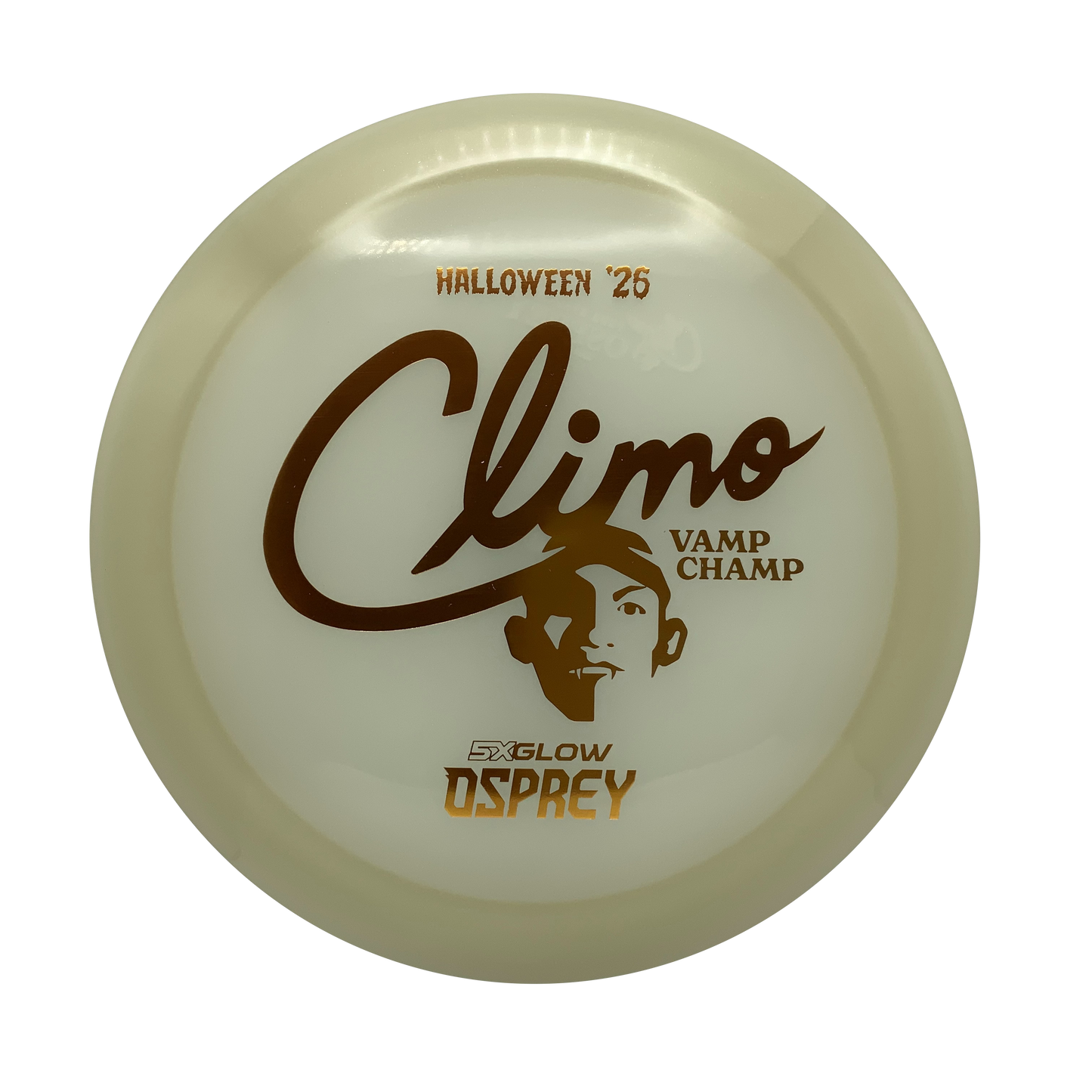 Climo Disc Golf Osprey - 2026 Halloween Mega Glo #2 - 176 - Astro Discs TX - Houston Disc Golf