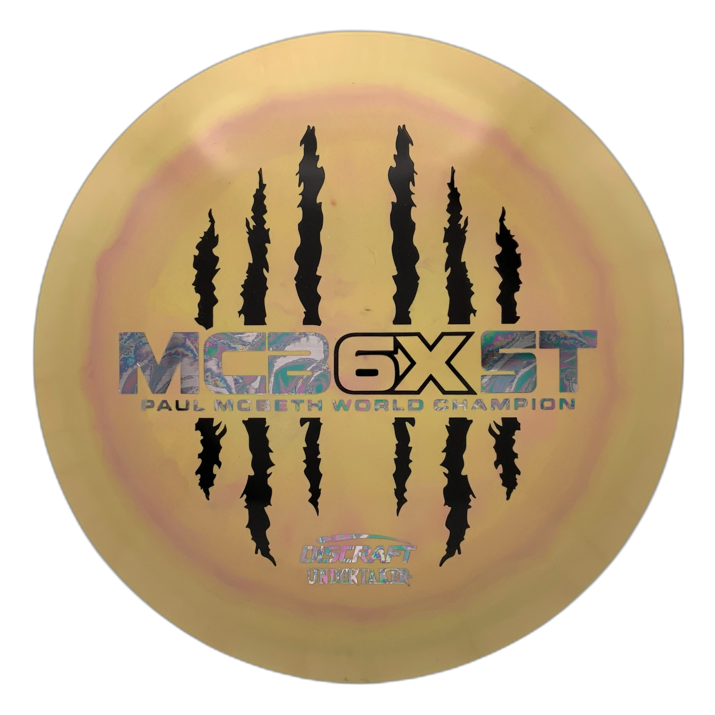 Discraft Undertaker ESP 6 Claw Yellow 2 - 170-172 - Astro Discs TX - Houston Disc Golf