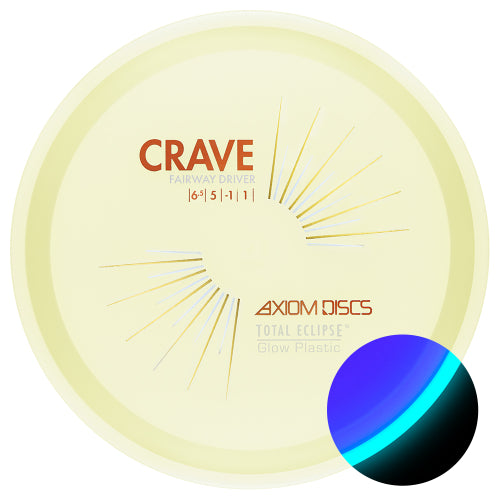 Axiom Crave - Total Eclipse (Preorder) Glow TBD All items ordered with preorder ship together - Astro Discs TX - Houston Disc Golf