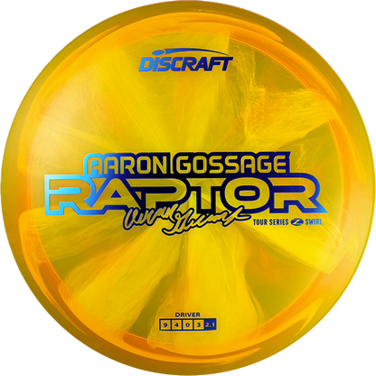 Discraft Raptor - 2025 Aaron Gossage Tour Series (Preorder) - Astro Discs TX - Houston Disc Golf