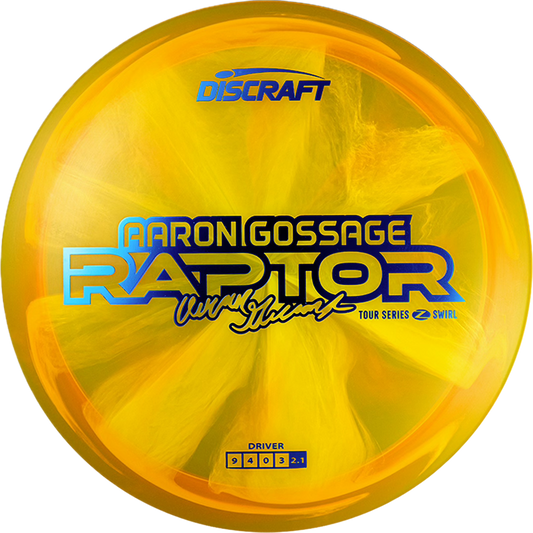 Discraft Raptor - 2025 Aaron Gossage Tour Series (Preorder) - Astro Discs TX - Houston Disc Golf