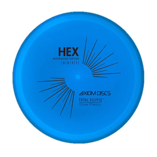 Axiom Hex - Total Eclipse Glow #100 - 176 - Astro Discs TX - Houston Disc Golf