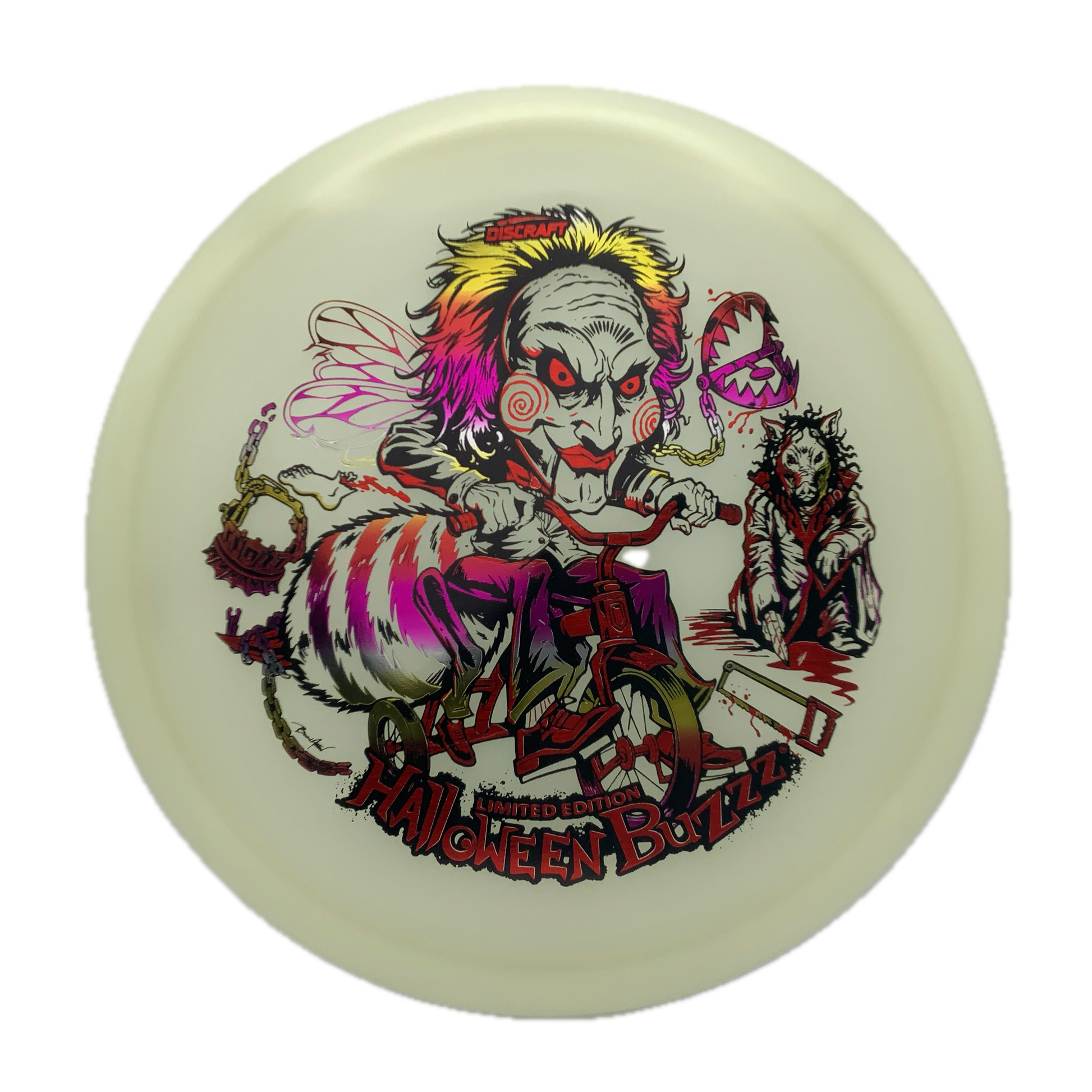 Discraft Buzzz - 2026 MEGA GLO Halloween Mega Glo #1 - 173-174 - Astro Discs TX - Houston Disc Golf