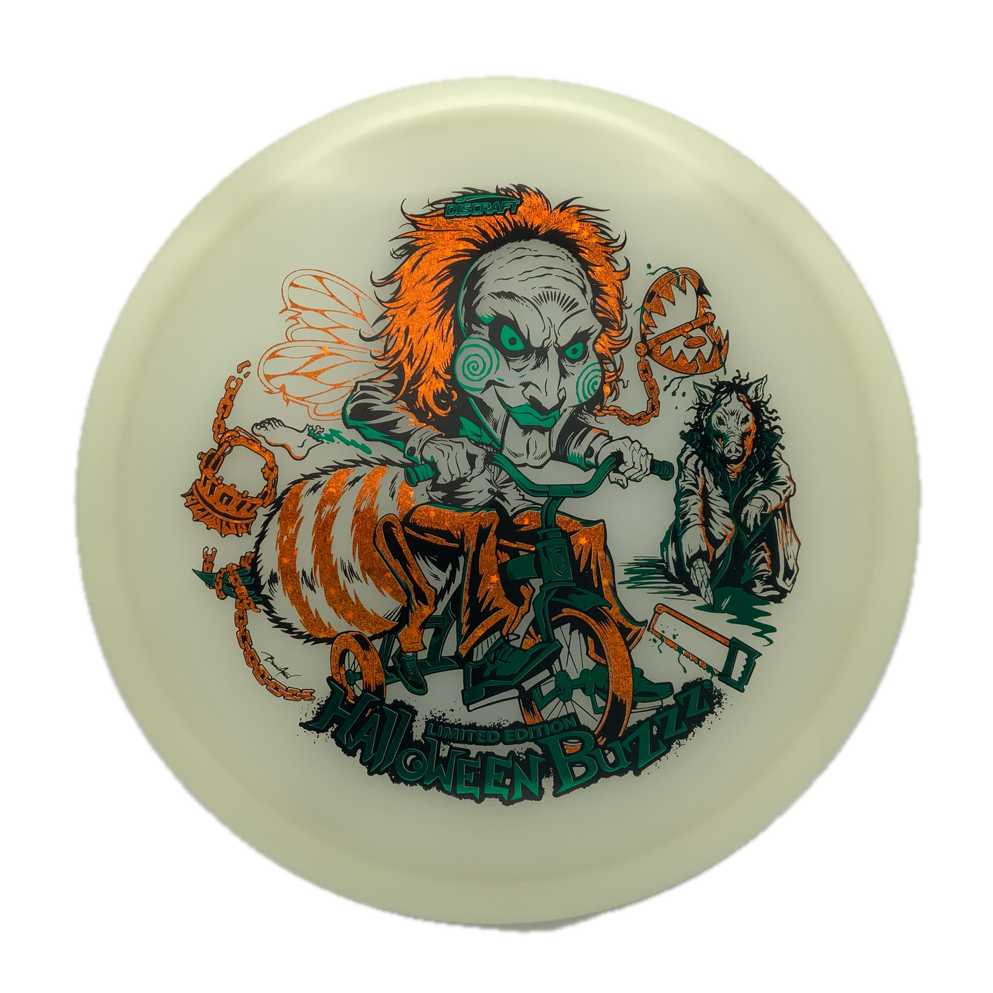 Discraft Buzzz - 2026 MEGA GLO Halloween Mega Glo #4 - 173-174 - Astro Discs TX - Houston Disc Golf