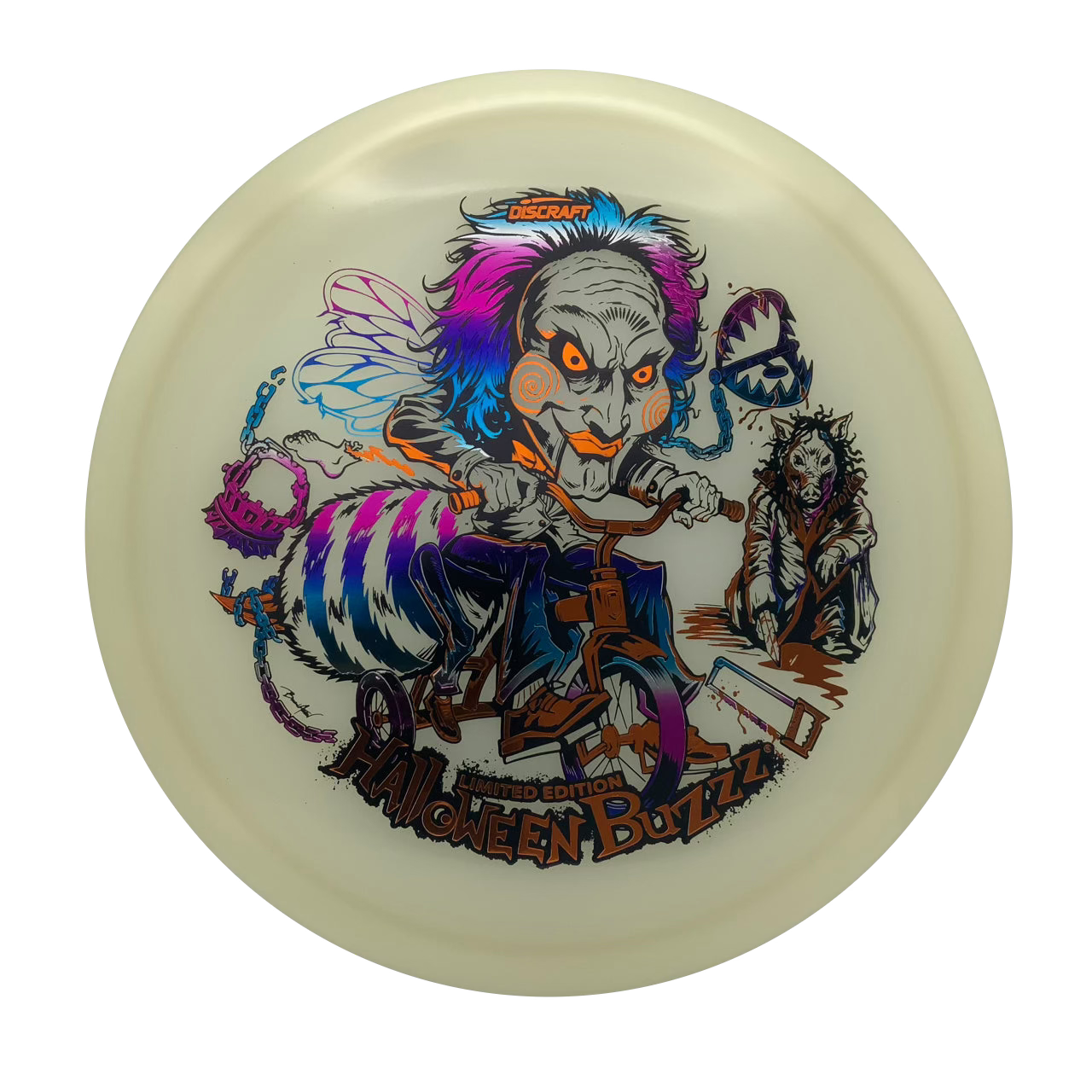 Discraft Buzzz - 2026 MEGA GLO Halloween Mega Glo #7 - 177+ - Astro Discs TX - Houston Disc Golf