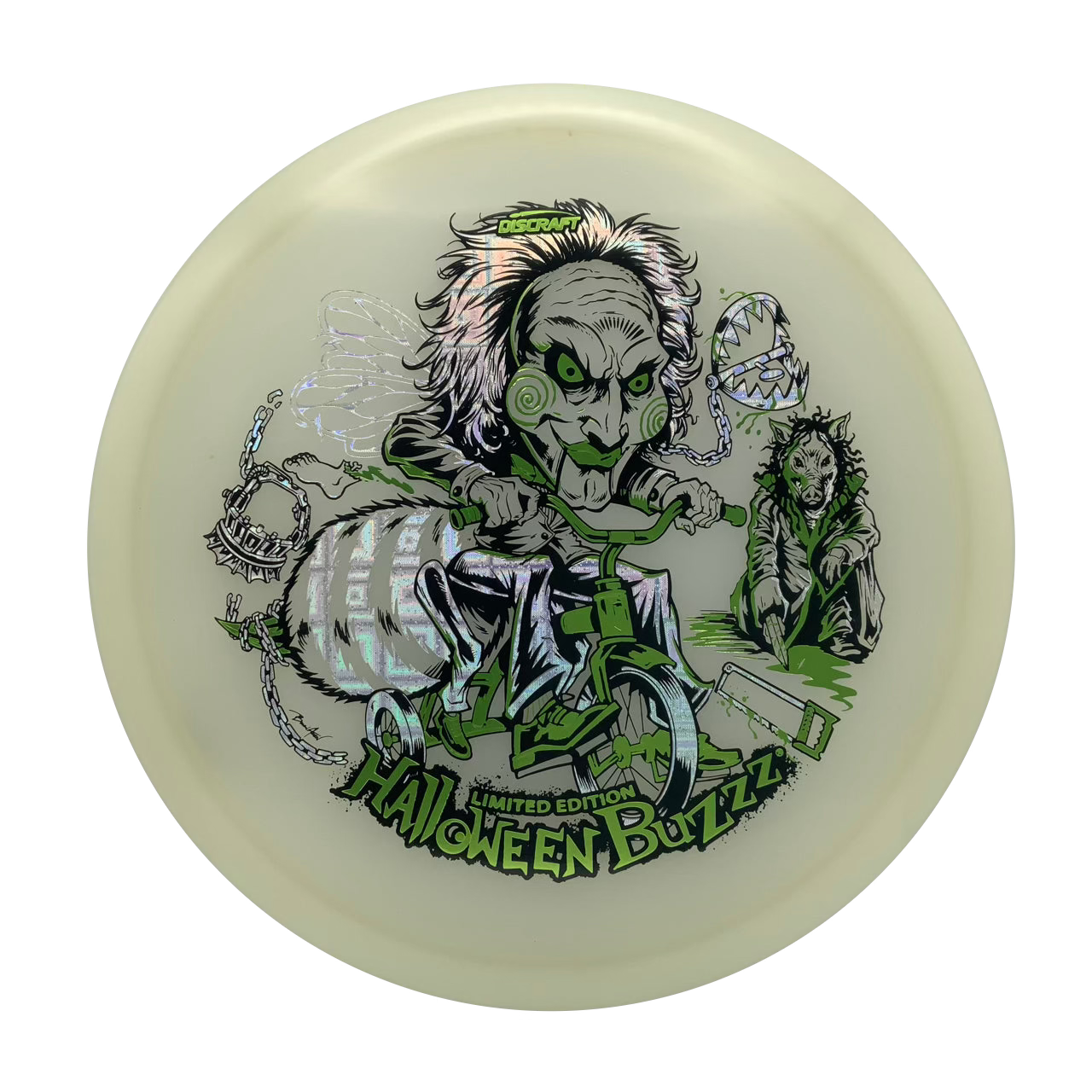Discraft Buzzz - 2026 MEGA GLO Halloween Mega Glo #9 - 175-176 - Astro Discs TX - Houston Disc Golf