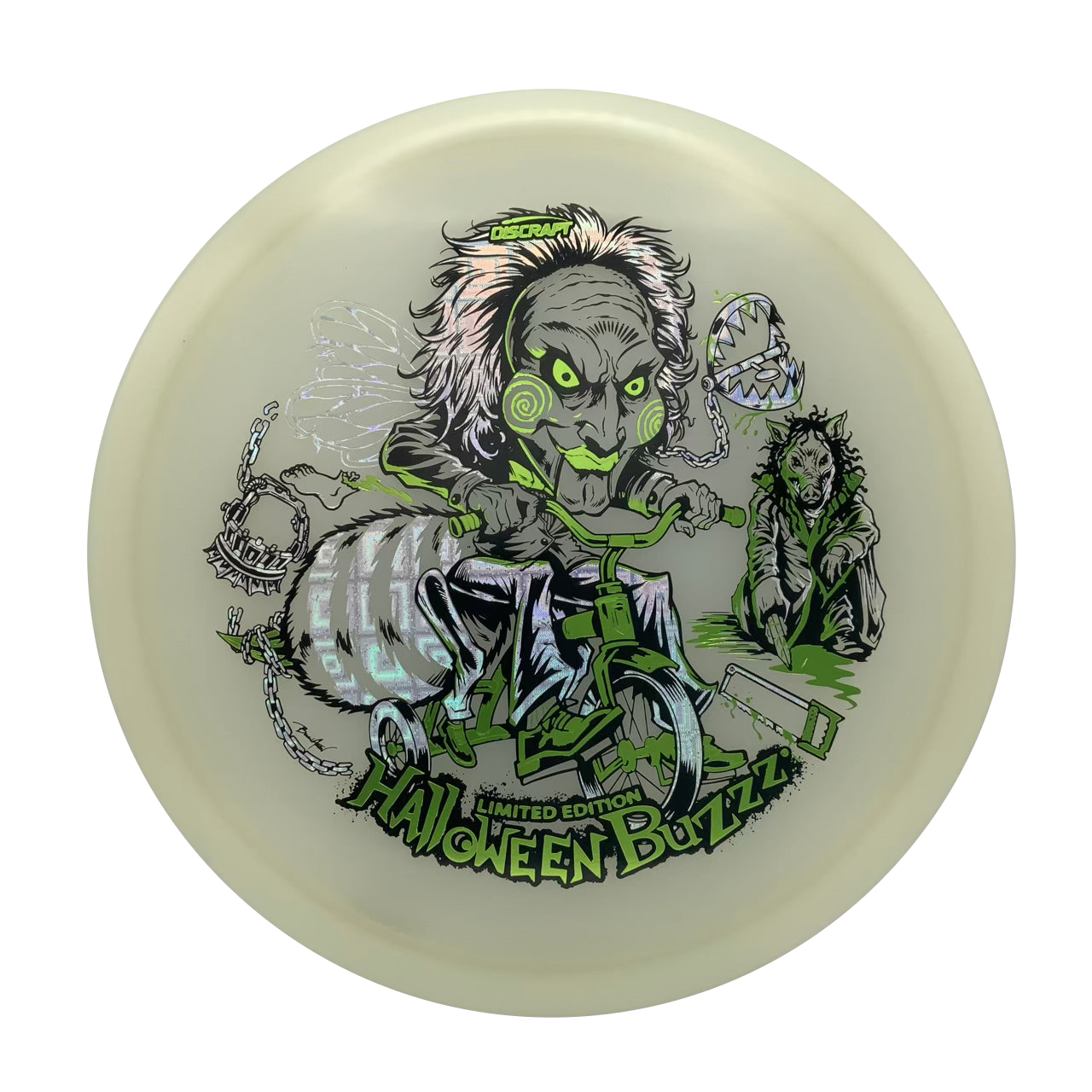 Discraft Buzzz - 2026 MEGA GLO Halloween Mega Glo #10 - 175-176 - Astro Discs TX - Houston Disc Golf