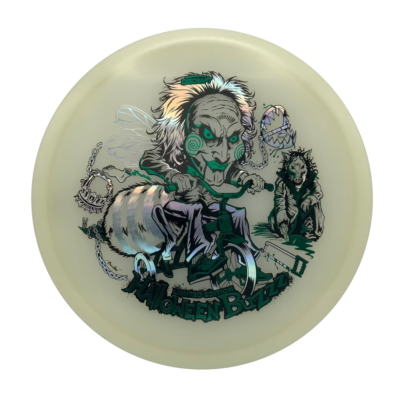 Discraft Buzzz - 2026 MEGA GLO Halloween Mega Glo #11 - 175-176 - Astro Discs TX - Houston Disc Golf
