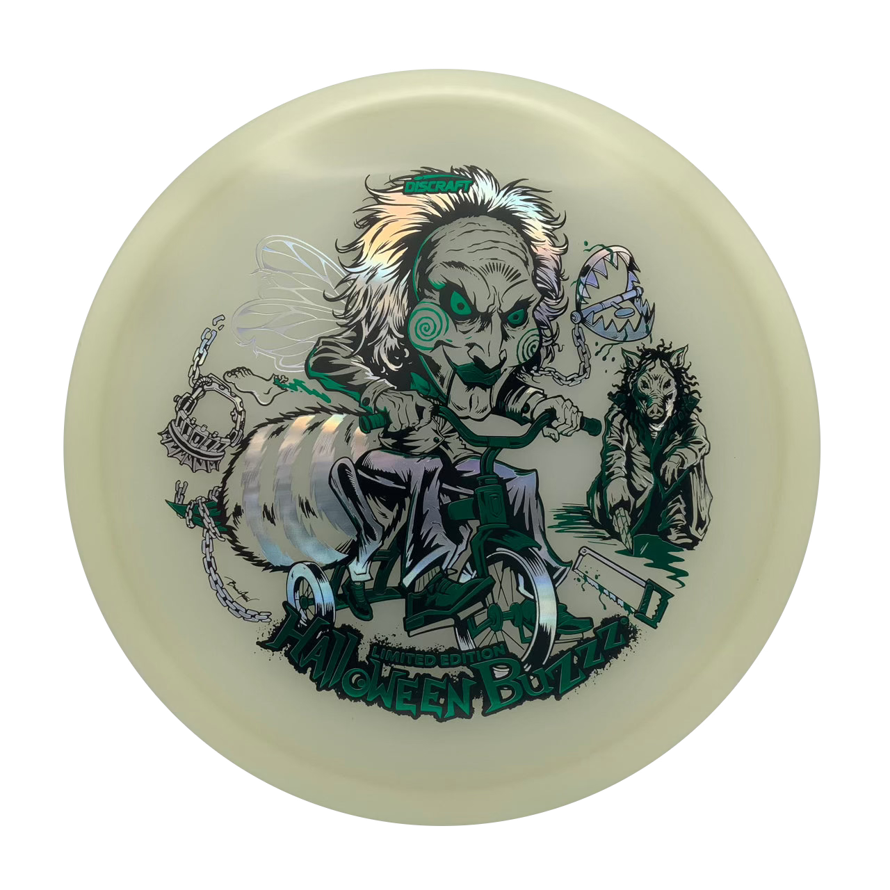 Discraft Buzzz - 2026 MEGA GLO Halloween Mega Glo #12 - 175-176 - Astro Discs TX - Houston Disc Golf