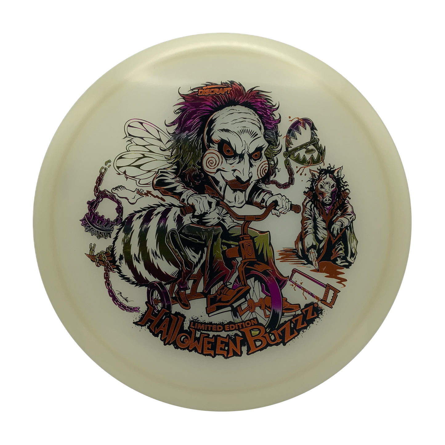 Discraft Buzzz - 2026 MEGA GLO Halloween Mega Glo #13 - 177+ - Astro Discs TX - Houston Disc Golf