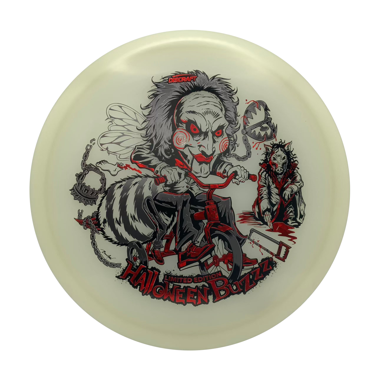 Discraft Buzzz - 2026 MEGA GLO Halloween Mega Glo #14 - 175-176 - Astro Discs TX - Houston Disc Golf