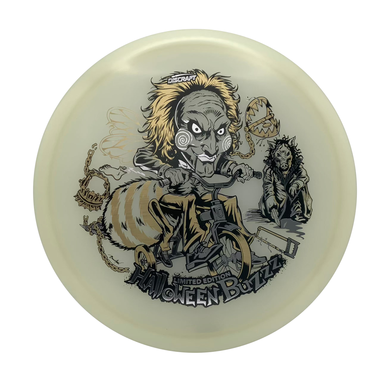 Discraft Buzzz - 2026 MEGA GLO Halloween Mega Glo #15 - 175-176 - Astro Discs TX - Houston Disc Golf