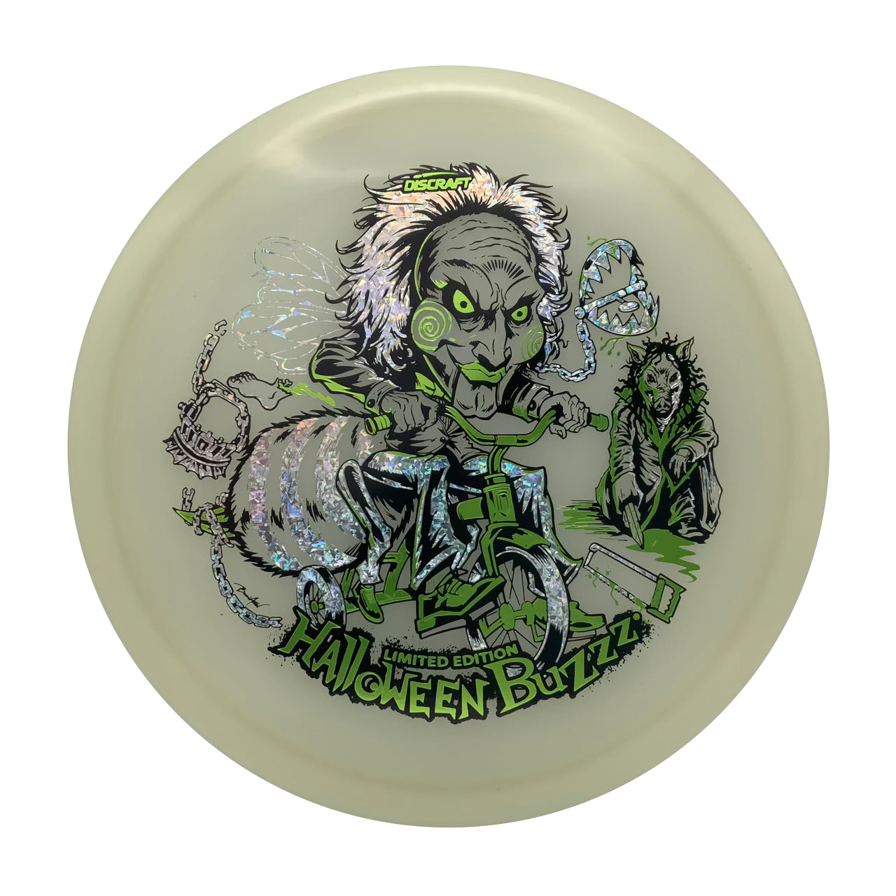Discraft Buzzz - 2026 MEGA GLO Halloween Mega Glo #17 - 177+ - Astro Discs TX - Houston Disc Golf