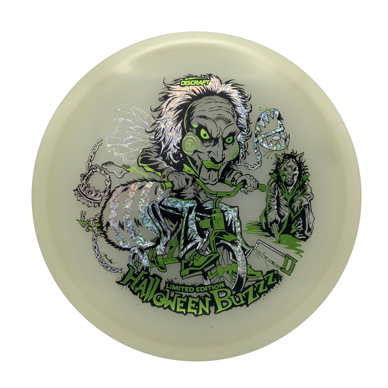 Discraft Buzzz - 2026 MEGA GLO Halloween Mega Glo #18 - 177+ - Astro Discs TX - Houston Disc Golf