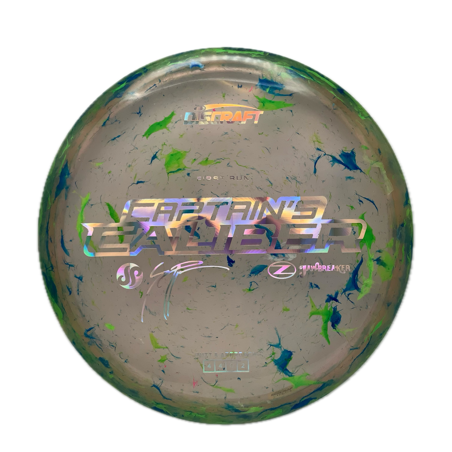 Discraft Captain's Caliber - Seppo Paju First Run Z Jawbreaker Z Jawbreaker #17 - 173-174 - Astro Discs TX - Houston Disc Golf