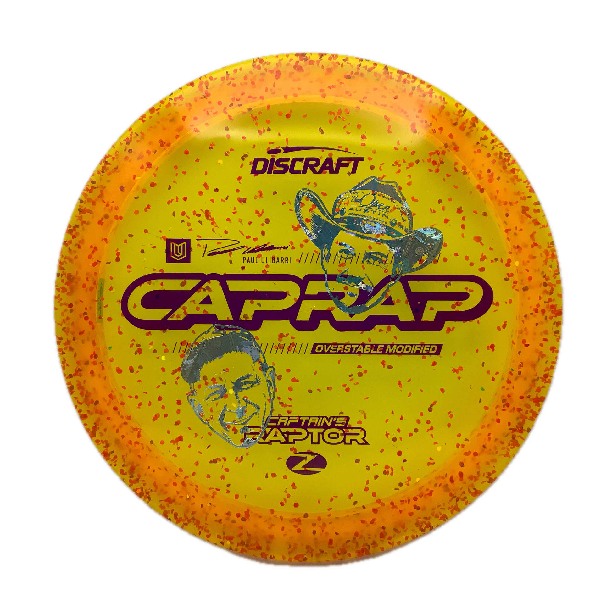 Discraft Captain's Raptor Confetti Z #2 - 173-174 - Astro Discs TX - Houston Disc Golf