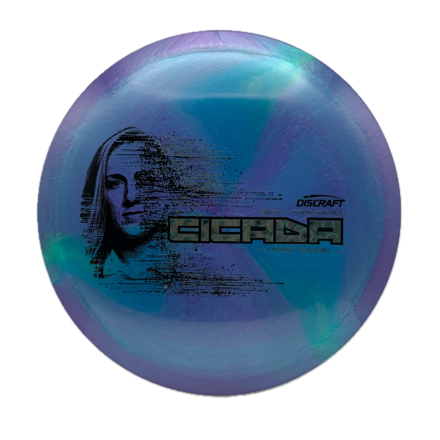 Discraft Cicada - 2026 Tour Series Special Blend Titanium x Big Z Swirl #4 - 170-172 - Astro Discs TX - Houston Disc Golf
