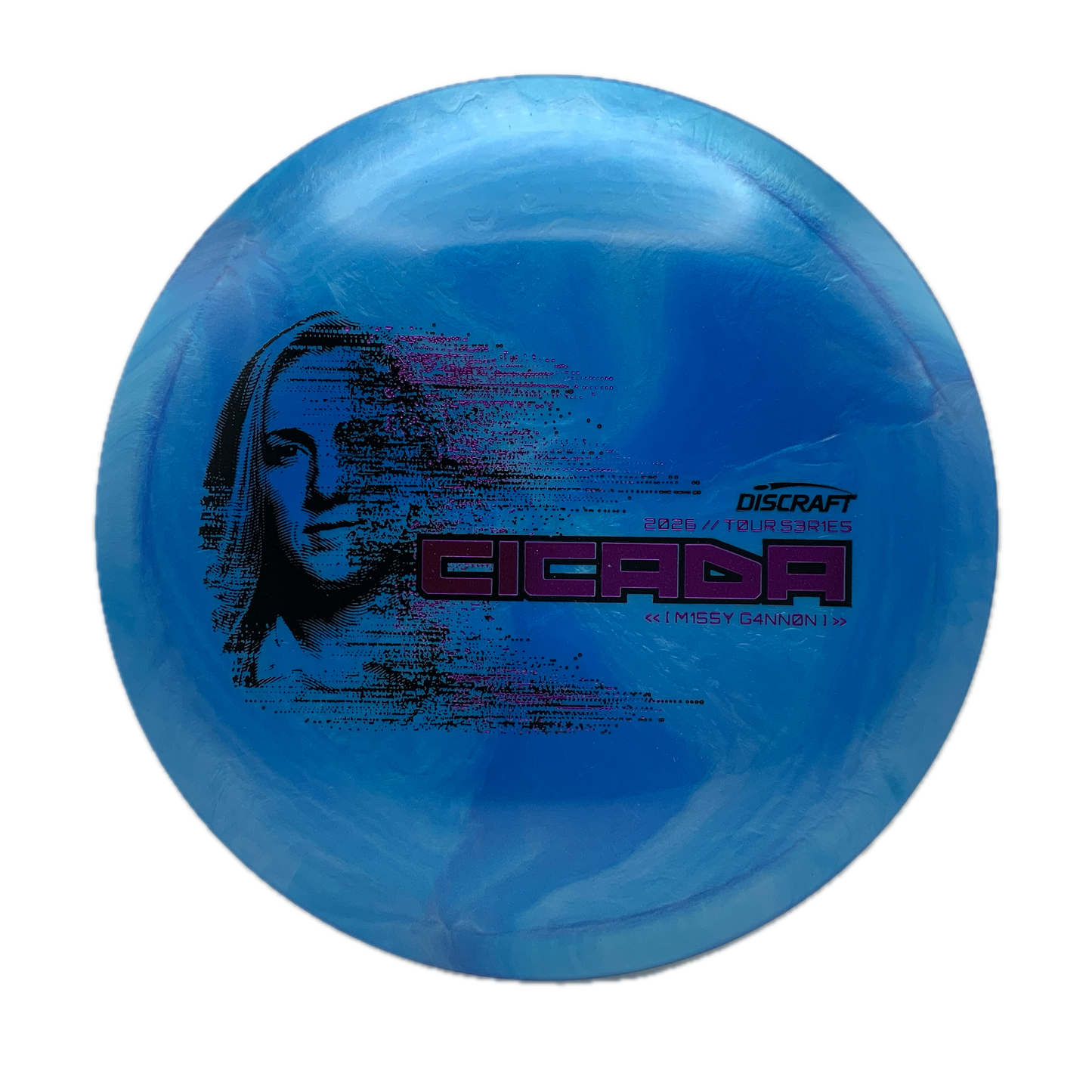 Discraft Cicada - 2026 Tour Series Special Blend Titanium x Big Z Swirl #5 - 170-172 - Astro Discs TX - Houston Disc Golf