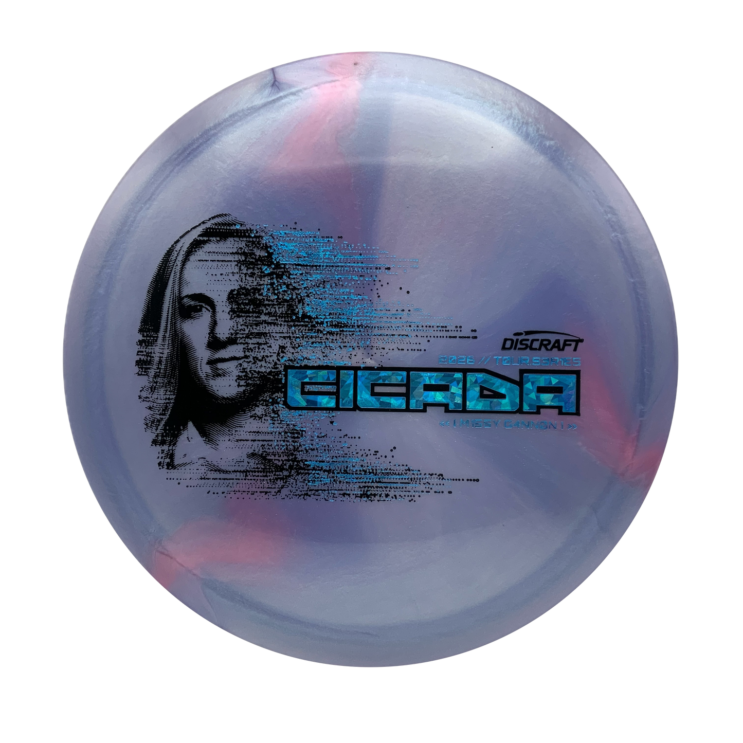 Discraft Cicada - 2026 Tour Series Special Blend Titanium x Big Z Swirl #8 - 173-174 - Astro Discs TX - Houston Disc Golf
