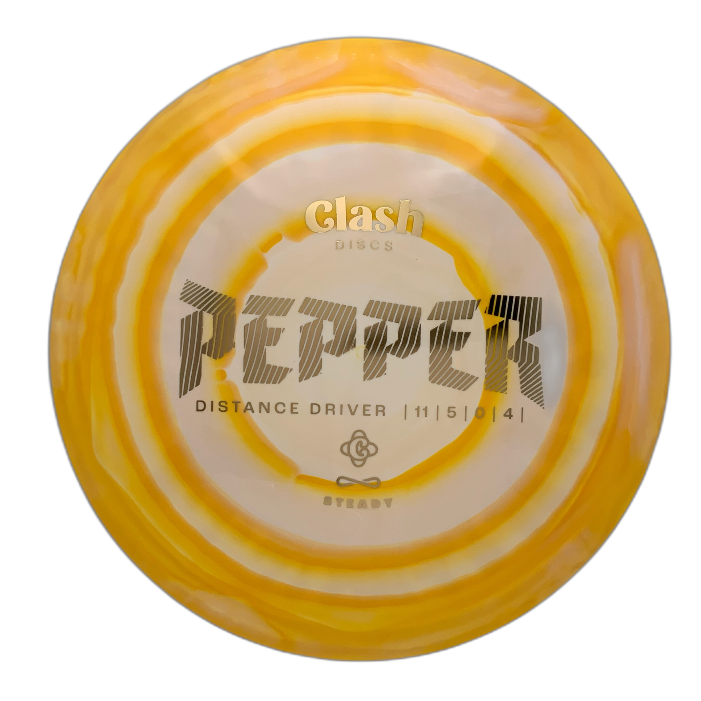 Clash Pepper Steady Ring Yellow 2 - 176 - Astro Discs TX - Houston Disc Golf