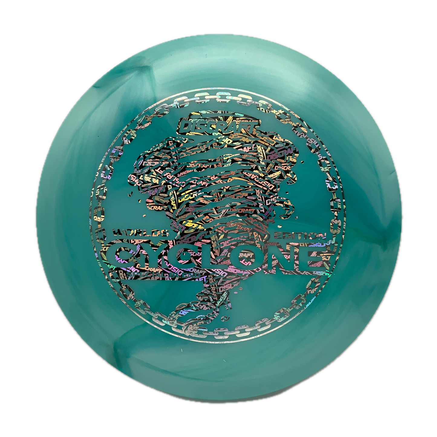 Discraft Cyclone - 2026 Worlds ESP Swirl #4 - 173-174 - Astro Discs TX - Houston Disc Golf