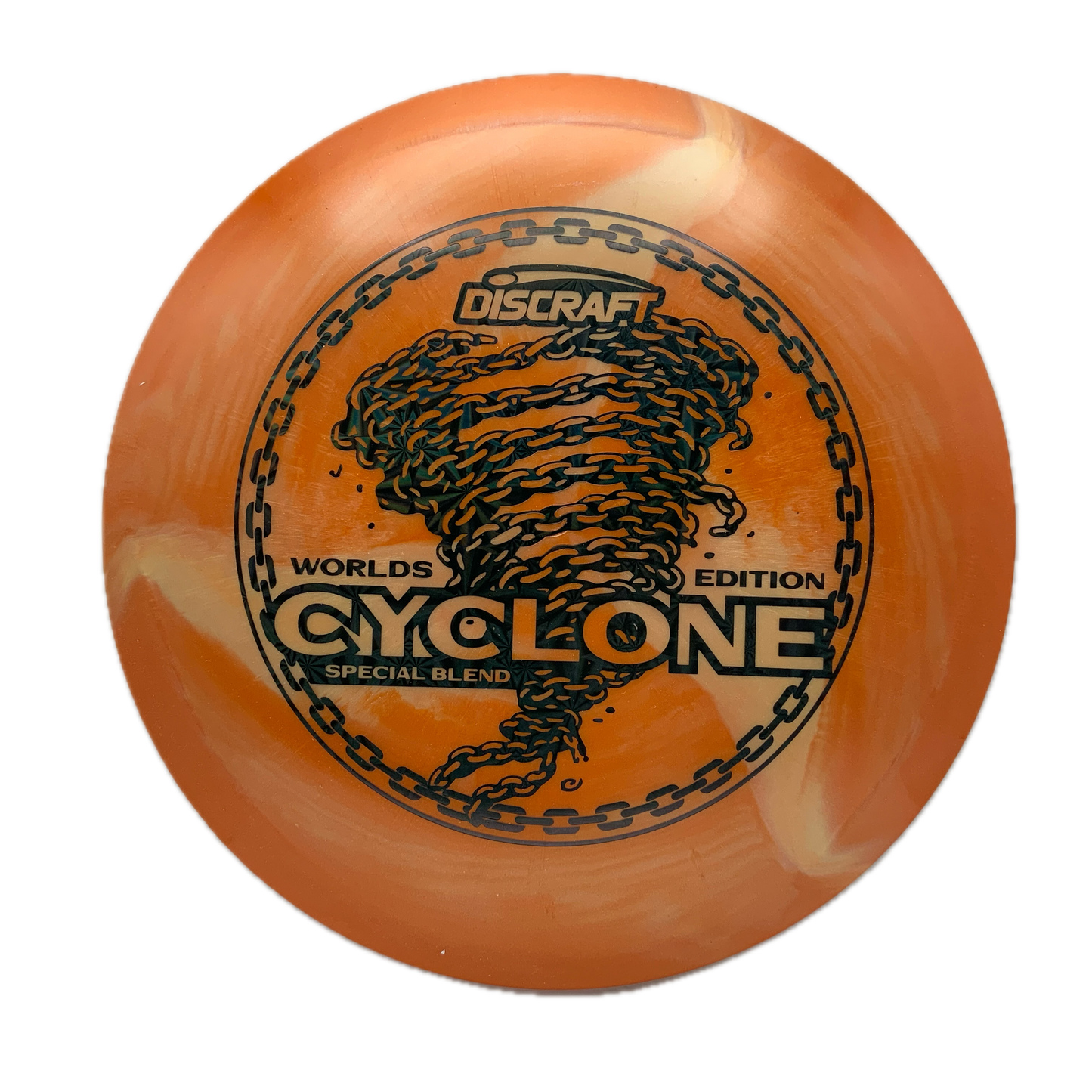 Discraft Cyclone - 2026 Worlds ESP Swirl #6 - 173-174 - Astro Discs TX - Houston Disc Golf