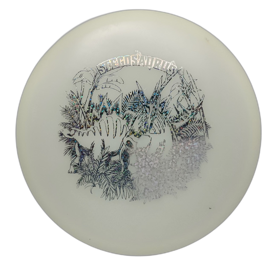 Dino Discs Stegosaurus Egg Shell White 4 - Astro Discs TX - Houston Disc Golf