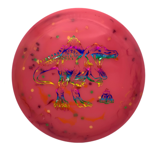 Dino Discs Spinosaurus Egg Shell Pink 1 - Astro Discs TX - Houston Disc Golf