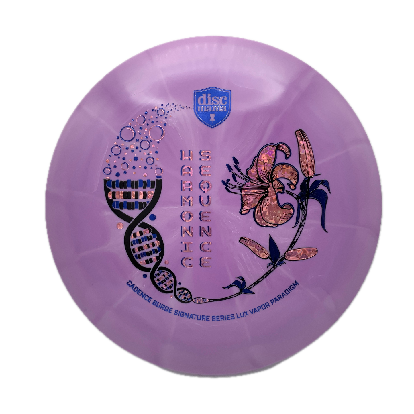 Discmania Harmonic Sequence - Cadence Burge Signature Series Lux Vapor Paradigm (Triple Stamp) Lux Vapor #2 - 174 - Astro Discs TX - Houston Disc Golf
