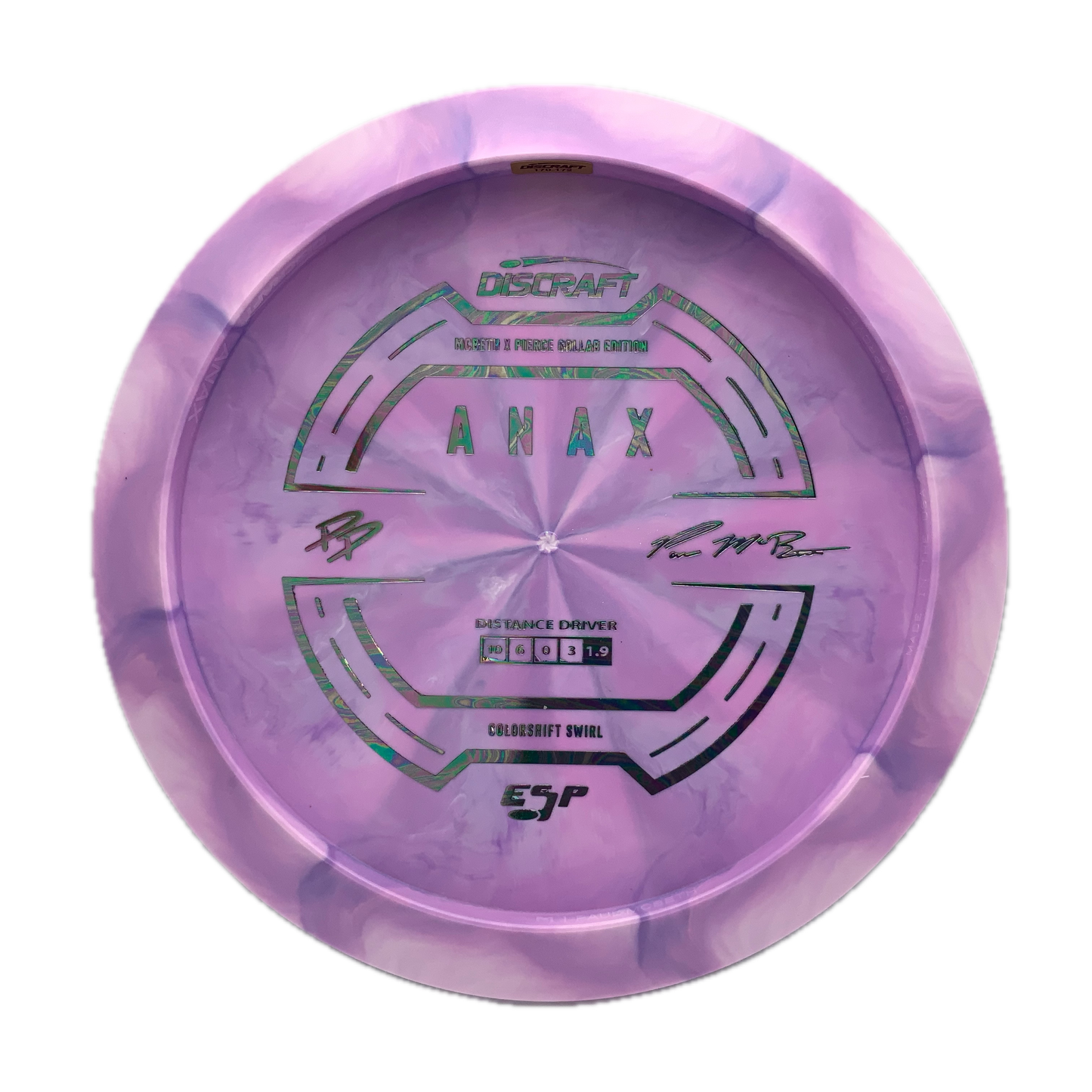 Discraft Anax - 2025 Paul McBeth & Paige Pierce Collab ESP #9 - 170-172 - Astro Discs TX - Houston Disc Golf
