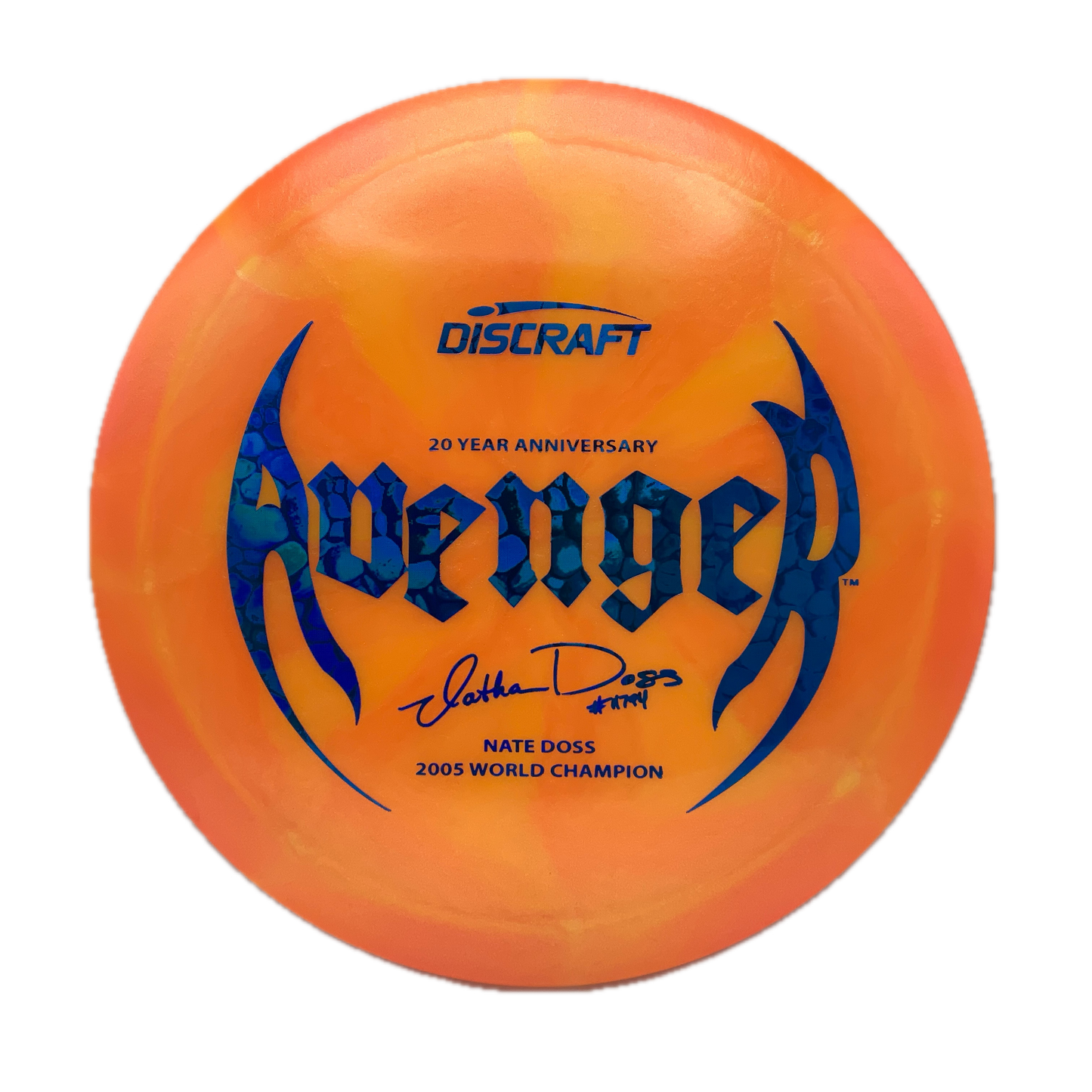 Discraft Avenger - Nate Doss 20th Z Swirl #6 - 173-174 - Astro Discs TX - Houston Disc Golf