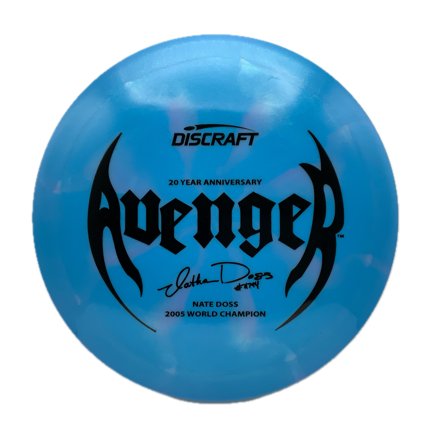 Discraft Avenger - Nate Doss 20th Z Swirl #8 - 173-174 - Astro Discs TX - Houston Disc Golf