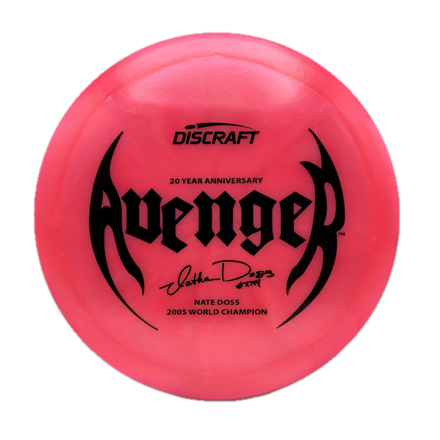 Discraft Avenger - Nate Doss 20th Z Swirl #9 - 173-174 - Astro Discs TX - Houston Disc Golf