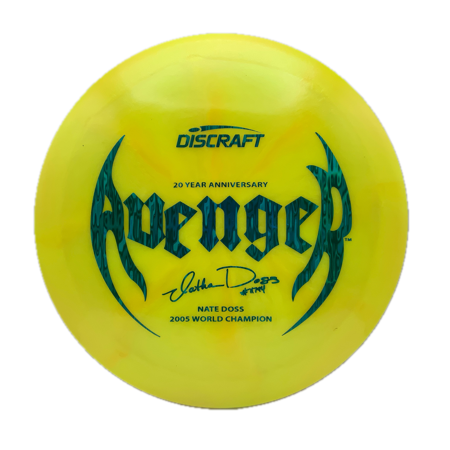 Discraft Avenger - Nate Doss 20th Z Swirl #10 - 173-174 - Astro Discs TX - Houston Disc Golf